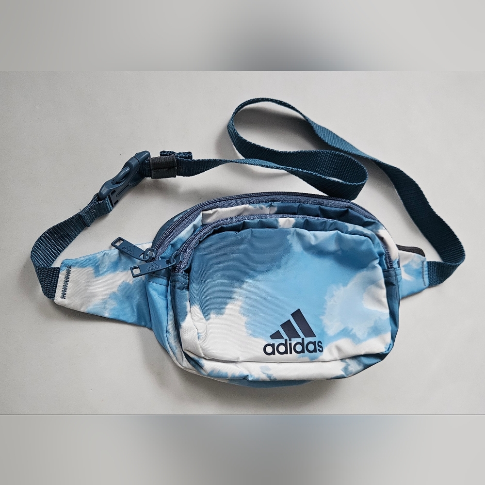 Adidas Women's Tie Dye Blue white Waist Belt Bag